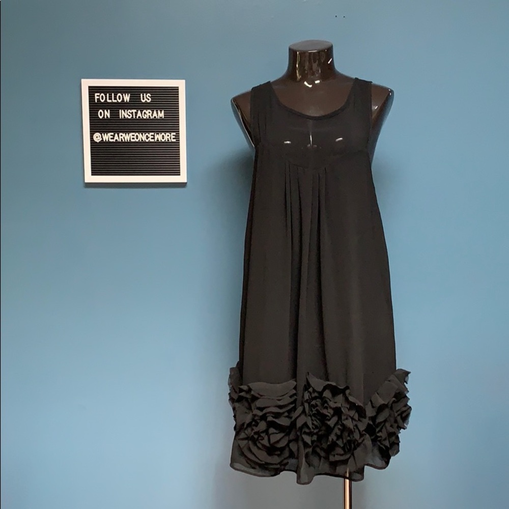 Sheer Black Shift/Babydoll Dress